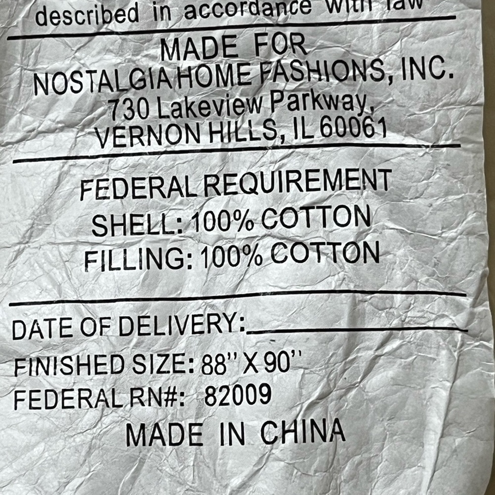 YO YO QUILT, SUFFOLK PUFF QUILT, NOSTALGIC HOME FASHIONS, QUEEN SIZE - Picture 11 of 11